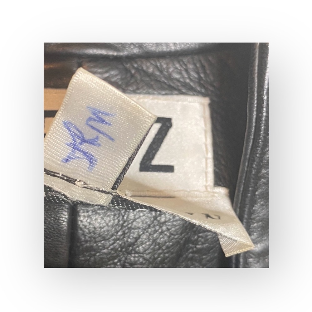 Vintage 90s: Erez x Lillie Rubin ☻︎ Whip Stitch Leather Jacket ☻︎ Gold Hardware - Picture 11 of 16